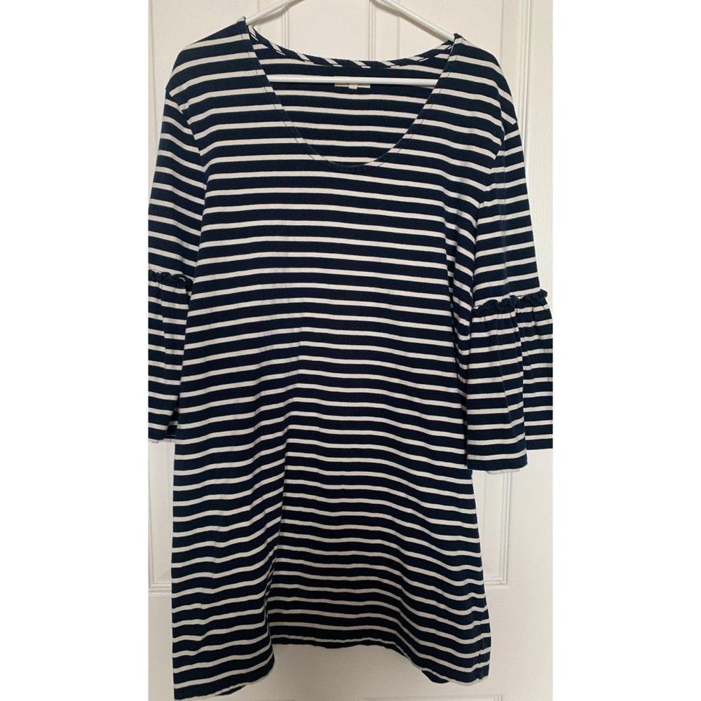 Madewell Navy Striped Dress Women’s Size Large